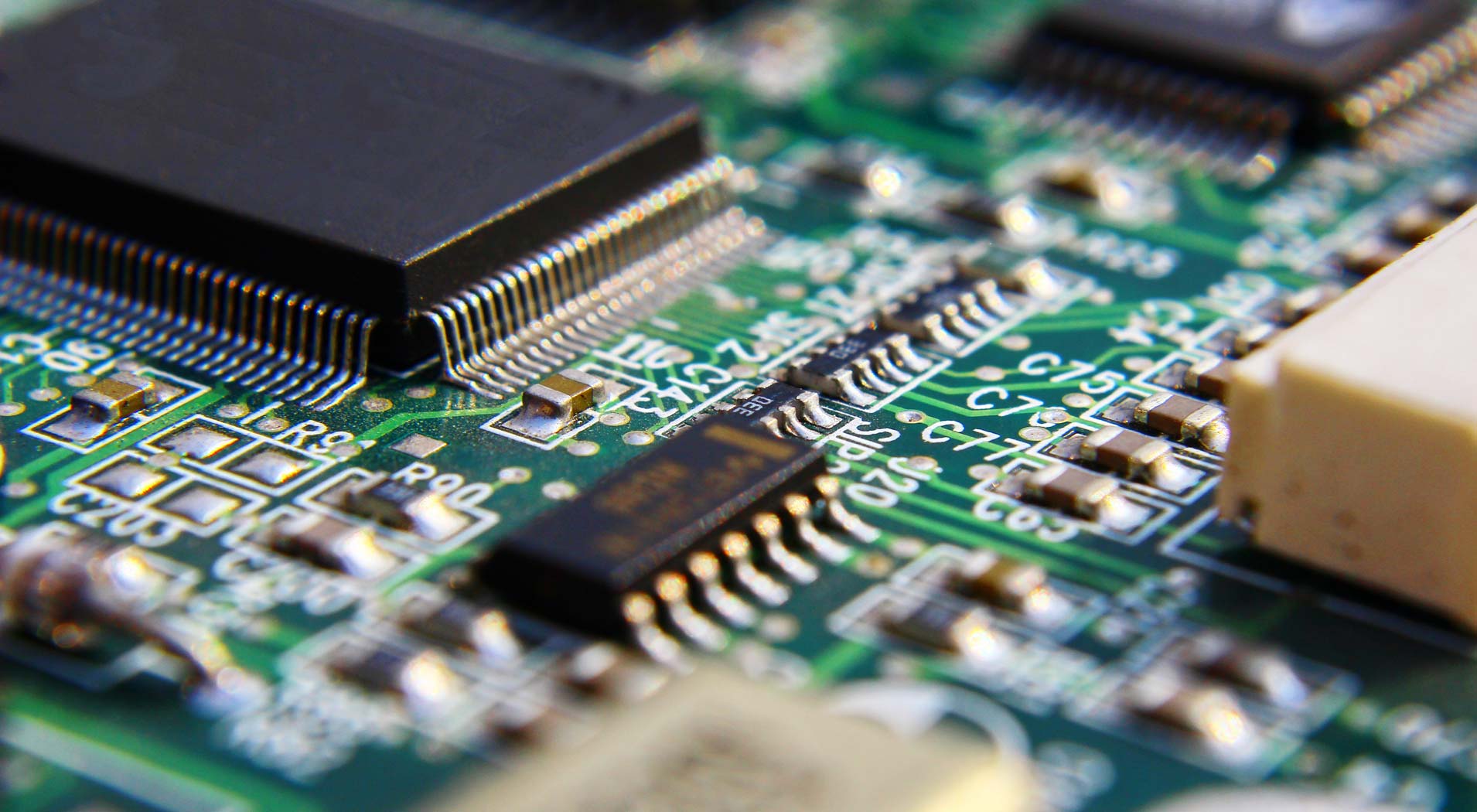 Close up of a circuit board