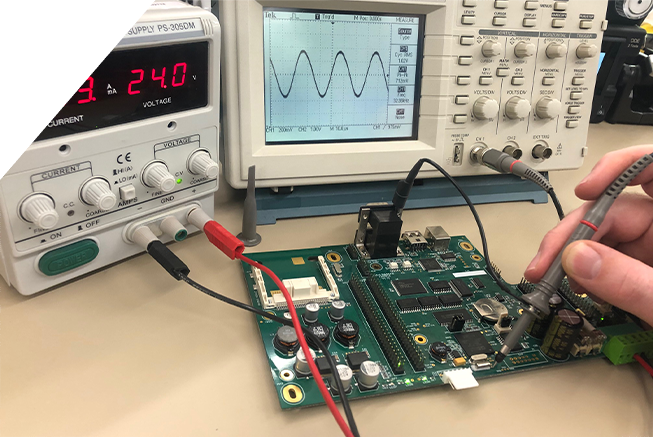 Testing a PCB board